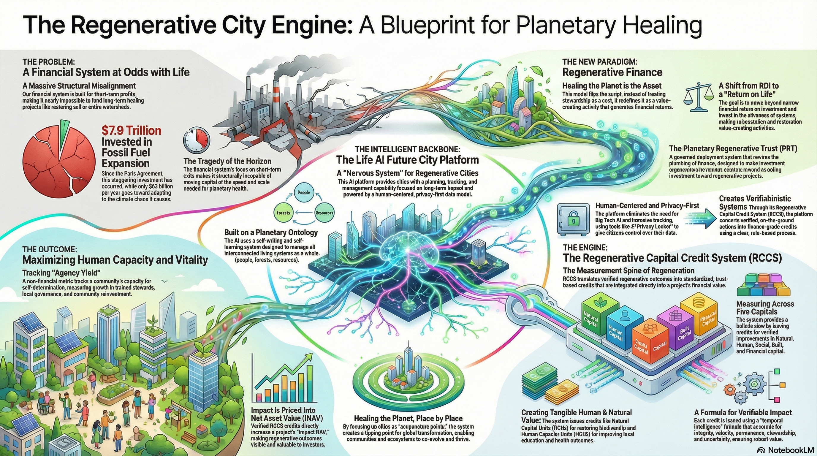 The Regenerative City Engine — Five Capitals & RCCS