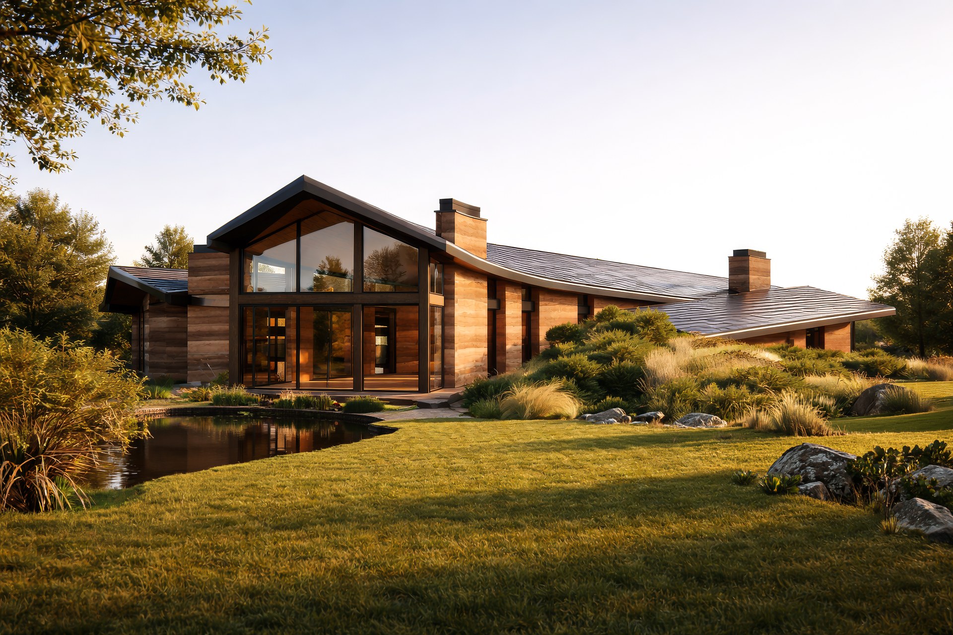 Rectilinear — golden hour elevation